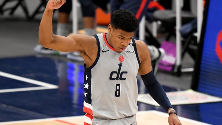 Rui Hachimura #8 of the Washington Wizards (Photo by Will Newton/Getty Images)