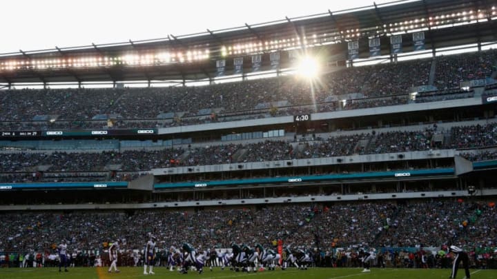 PHILADELPHIA, PA - OCTOBER 07: A general view is seen as the Philadelphia Eagles take on the Minnesota Vikings during the second quarter at Lincoln Financial Field on October 7, 2018 in Philadelphia, Pennsylvania. The Vikings won 23-21. (Photo by Jeff Zelevansky/Getty Images)