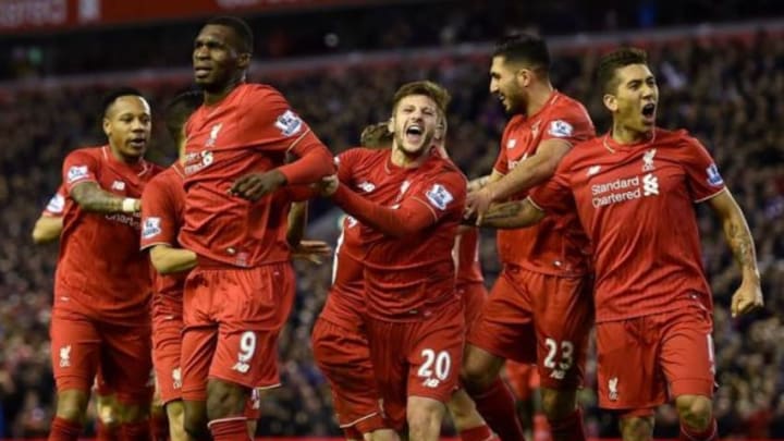 Team Celebrating (From Liverpool FC's official Facebook page)