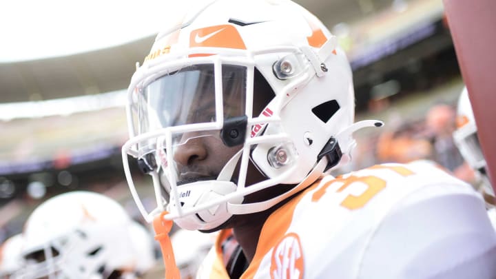 Tennessee wide receiver Kenney Solomon (31) takes the field at the Orange & White spring game at Neyland Stadium in Knoxville, Tenn. on Saturday, April 24, 2021.Kns Vols Spring Game
