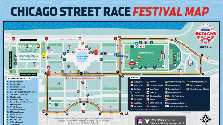 Chicago Street Race map