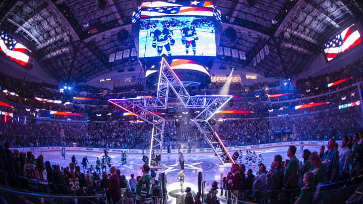 Jan 24, 2017; Dallas, TX, USA; A view of the arena before the game between the Dallas Stars and the Minnesota Wild at the American Airlines Center. Mandatory Credit: Jerome Miron-USA TODAY Sports