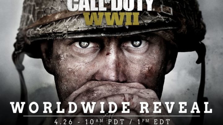 Asset from press release; Call of Duty: WWII worldwide reveal image.