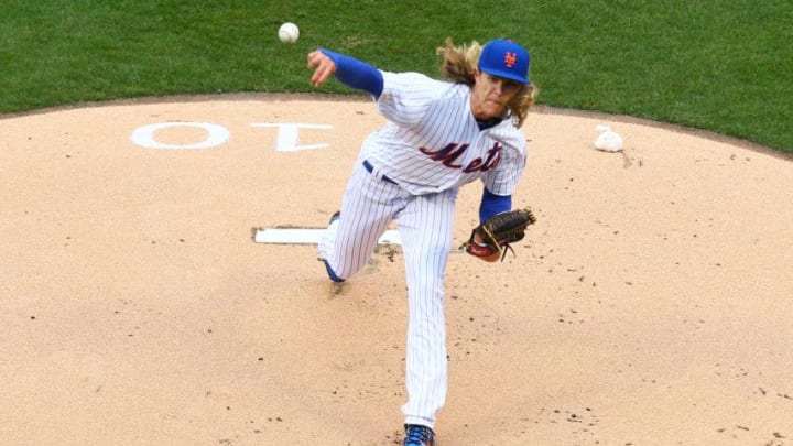 NEW YORK, NY - MARCH 29: Noah Syndergaard (Photo by Mike Stobe/Getty Images)