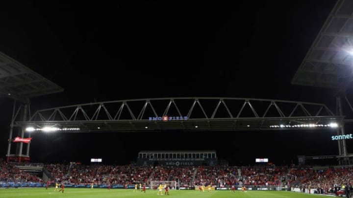 TORONTO, ON - SEPTEMBER 19: A general view during the second half of the 2018 Campeones Cup Final between Tigres UANL and Toronto FC at BMO Field on September 19, 2018 in Toronto, Canada. (Photo by Vaughn Ridley/Getty Images)