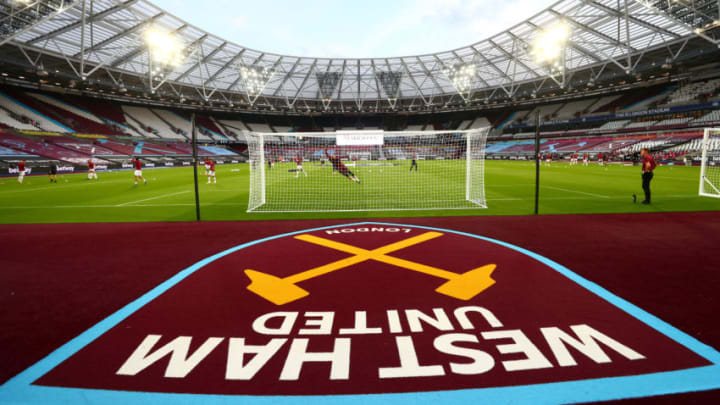 LONDON, ENGLAND - SEPTEMBER 15: General view inside the stadium prior to the Carabao Cup Second Round Match between West Ham United and Charlton Athletic at London Stadium on September 15, 2020 in London, England. (Photo by Clive Rose/Getty Images)