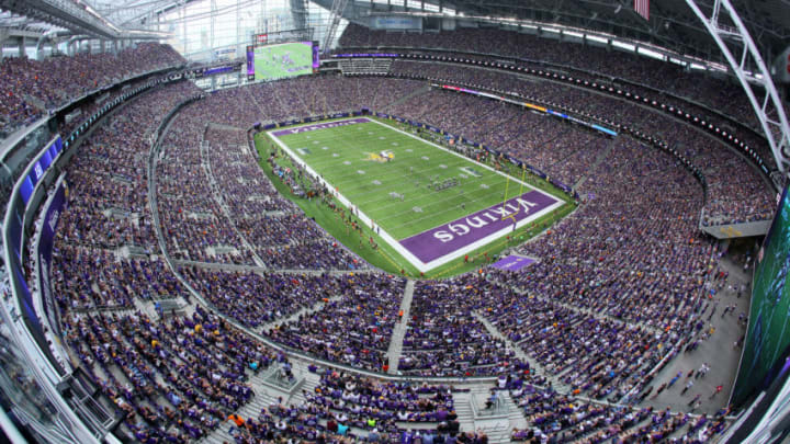 MINNEAPOLIS, MN - AUGUST 28: General stadium view of the Minnesota Vikings against the San Diego Chargers at US Bank stadium on August 28, 2016 in Minneapolis, Minnesota. (Photo by Adam Bettcher/Getty Images)