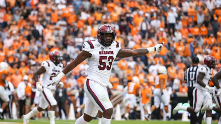 Ernest Jones #53 of the South Carolina Gamecocks. (Photo by Silas Walker/Getty Images)