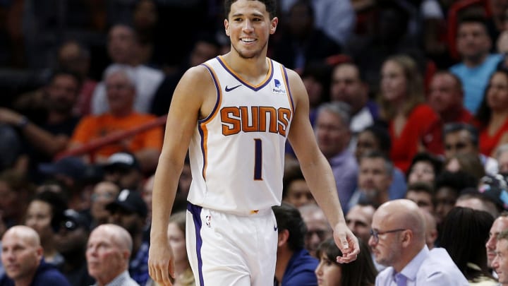 Devin Booker Phoenix Suns (Photo by Michael Reaves/Getty Images)
