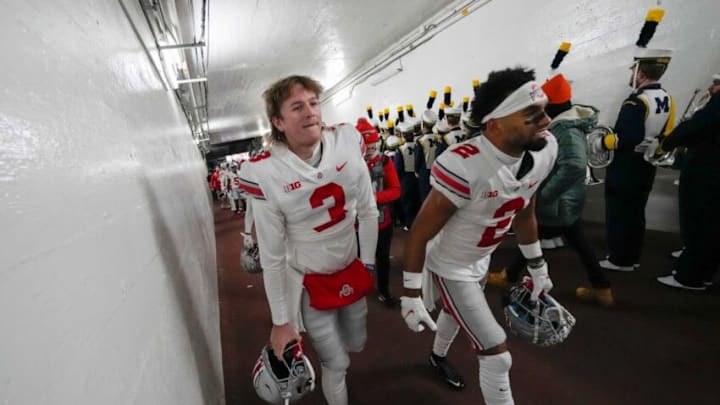 Ohio State Buckeyes quarterback Quinn Ewers. (Syndication: The Columbus Dispatch)