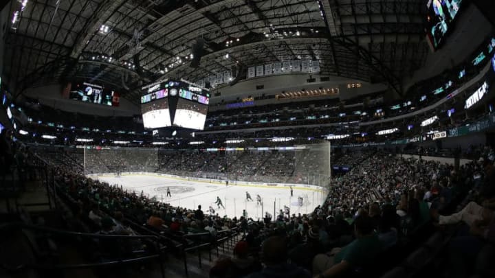 DALLAS, TX - OCTOBER 05: A general view of play between the Colorado Avalanche and the Dallas Stars in the third period during a preseason game at American Airlines Center on October 5, 2016 in Dallas, Texas. (Photo by Ronald Martinez/Getty Images)