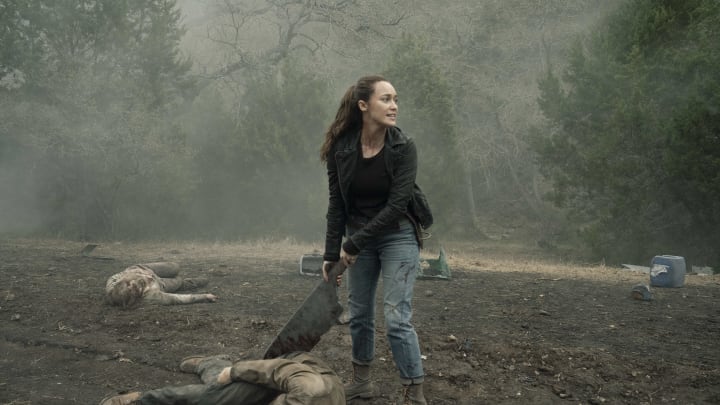 Alycia Debnam-Carey as Alicia Clark – Fear the Walking Dead _ Season 5, Episode 1 – Photo Credit: Ryan Green/AMC
