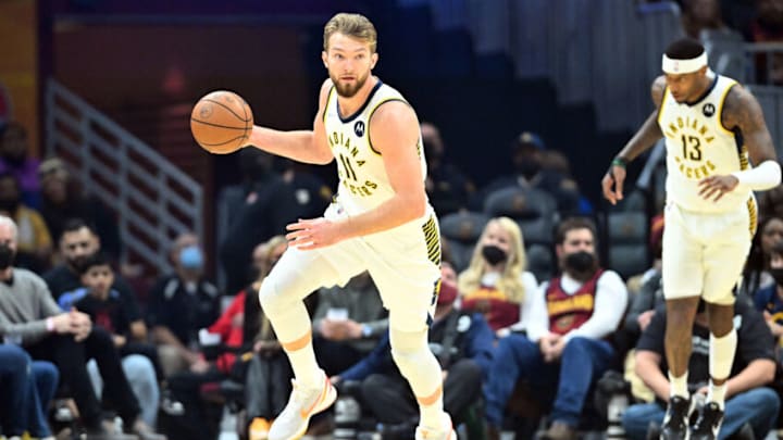 Domantas Sabonis and the Pacers take on the Hawks at 7:30 PM EST (Photo by Jason Miller/Getty Images)