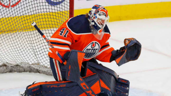 Edmonton Oilers Goalie Mike Smith