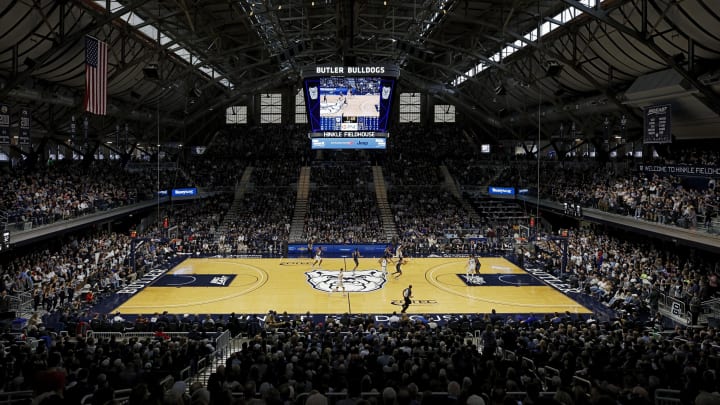 INDIANAPOLIS, IN – FEBRUARY 15: General view from the upper seating level during a game between the Butler Bulldogs (Photo by Joe Robbins/Getty Images)