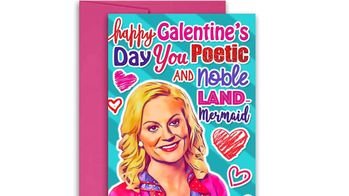 Discover ChronicallyFunny's Leslie Knope Galentine's Day card on Amazon. Photo: Amazon.