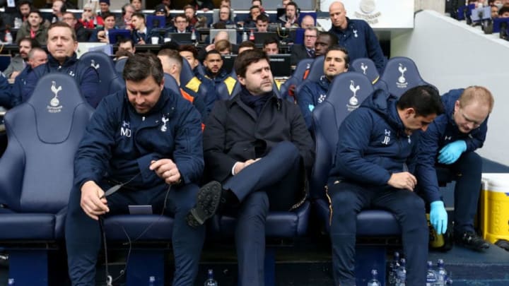 LONDON, ENGLAND - FEBRUARY 26: Mauricio Pochettino, Manager of Tottenham Hotspur looks on prior to the Premier League match between Tottenham Hotspur and Stoke City at White Hart Lane on February 26, 2017 in London, England. (Photo by Tottenham Hotspur FC/Tottenham Hotspur FC via Getty Images)
