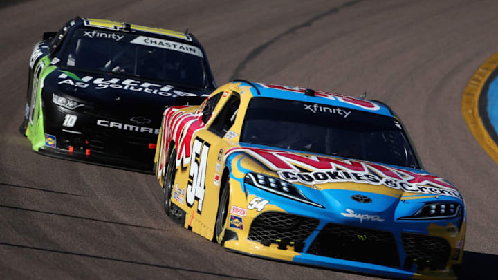 Kyle Busch, Joe Gibbs Racing, Twix, NASCAR, Xfinity Series (Photo by Christian Petersen/Getty Images)