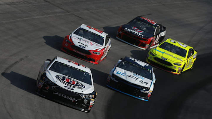 BRISTOL, TN – AUGUST 18: Kevin Harvick, driver of the #4 Jimmy John’s Ford (Photo by Sean Gardner/Getty Images)