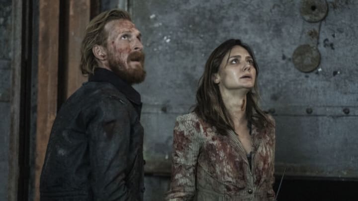 Christine Evangelista as Sherry, Austin Amelio as Dwight - Fear the Walking Dead _ Season 8, Episode 9 - Photo Credit: Seth F. Johnson/AMC