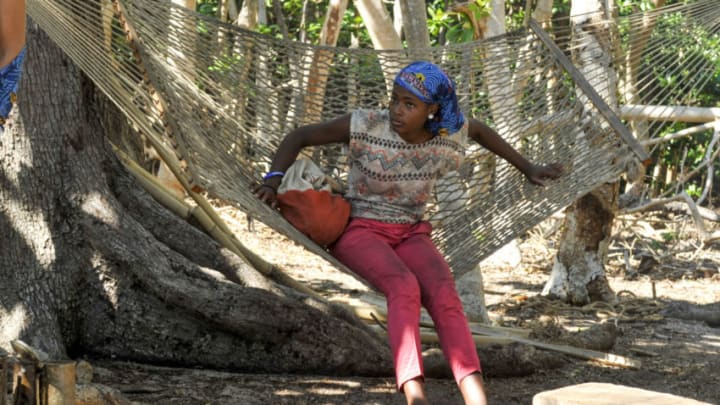 "The Tables Have Turned" - Michaela Bradshaw on the fourth episode of SURVIVOR: Game Changers, airing Wednesday, March 22 (8:00-9:00 PM, ET/PT) on the CBS Television Network. Photo: Jeffrey Neira/CBS Entertainment ÃÂ©2017 CBS Broadcasting, Inc. All Rights Reserved.