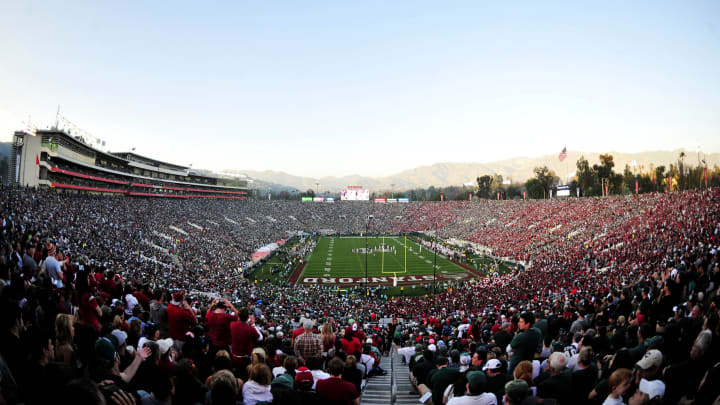 January 1, 2014; Pasadena, CA, USA; General view of the Rose Bowl stadium Mandatory Credit: Gary A. Vasquez-USA TODAY Sports