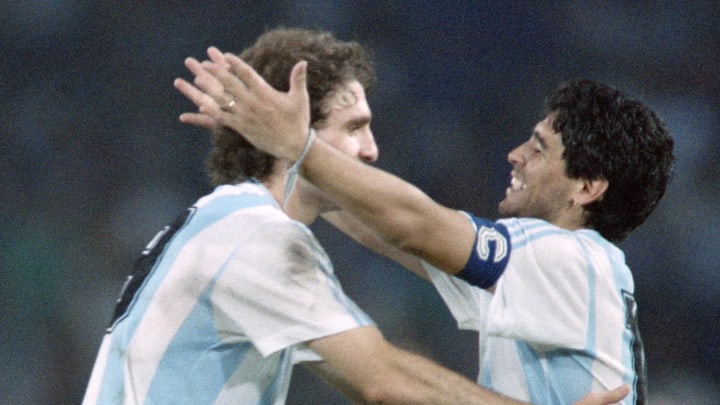 Ruggeri y Maradona en Italia Ruggeri y Maradona en Italia