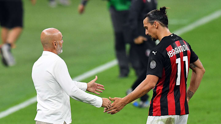 Stefano Pioli dan Zlatan Ibrahimovic