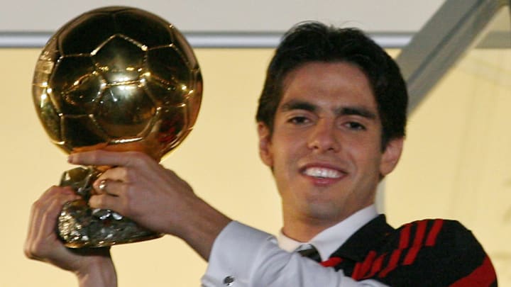 AC Milan's Brazilian midfielder Kaka sho