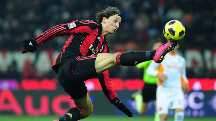 AC Milan's Sweden forward Zlatan Ibrahim