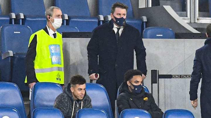 AS Roma  v Hellas Verona FC, Bryan Reynolds in tribuna accanto ad El Sharawy