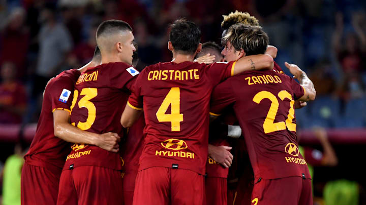 La festa della Roma contro la Fiorentina 