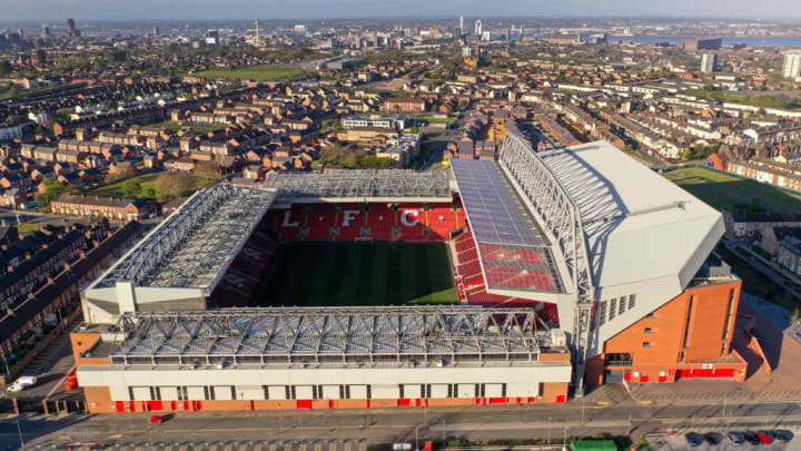 Anfield from above As Football Remains Suspended.