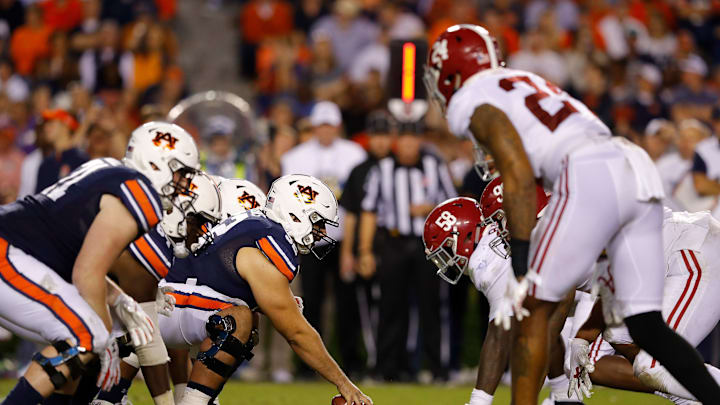 Auburn is ranked ahead of Alabama even with one more loss on the season. Auburn is ranked ahead of Alabama even with one more loss on the season.