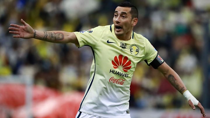 Rubens Sambueza en un partido del América. Rubens Sambueza en un partido del América.