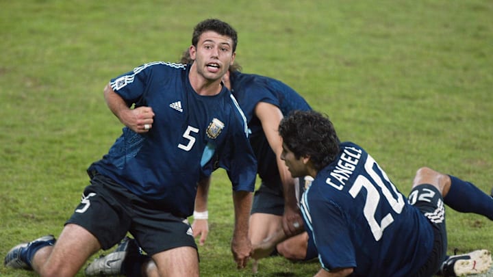 Argentina's soccer player Javier Mascher