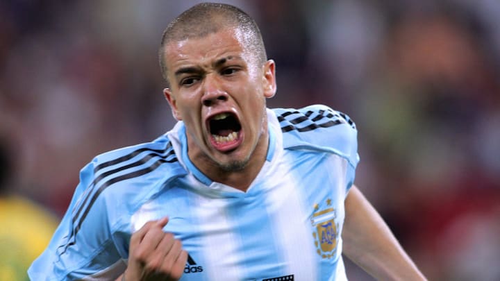 Argentine Andres D'Alessandro celebrates