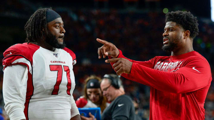 Marcus Gilbert (right) is expected to be replaced by a top offensive tackle prospect.