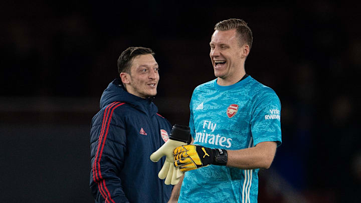 Mesut Ozil & Bernd Leno
