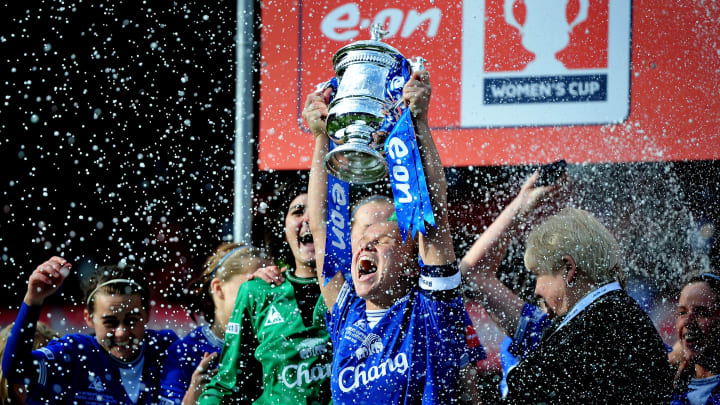 Everton produced a famous upset to win the 2010 Women's FA Cup