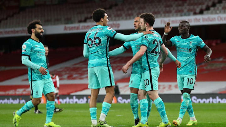 Diogo Jota, Mohamed Salah, Trent Alexander-Arnold, Thiago Alcantara, Sadio Mane