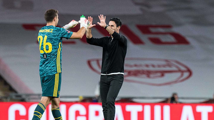 Emiliano Martinez & Mikel Arteta