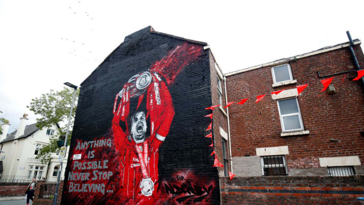 Artwork of Jordan Henderson in Liverpool Artwork of Jordan Henderson in Liverpool
