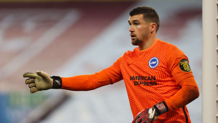 Brighton goalkeeper Maty Ryan has been struggling for form in the 2020/21 season