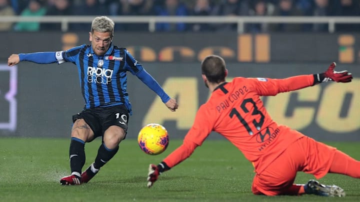 Gomez contro la Roma lo scorso anno