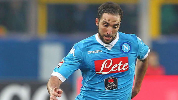 Pipita con el Napoli