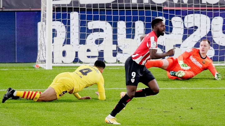 Inaki Williams va trop vite pour la paire Lenglet - Araujo.