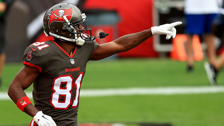 Antonio Brown está disputando su primera campaña con los Tampa Bay Buccaneers