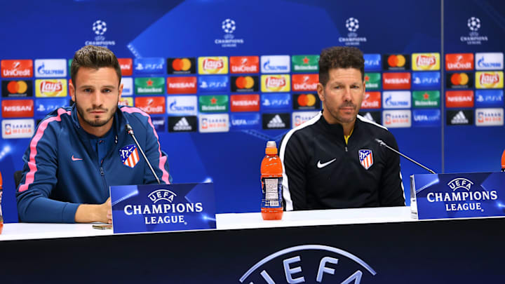 Atletico Madrid press conference and training session in Baku