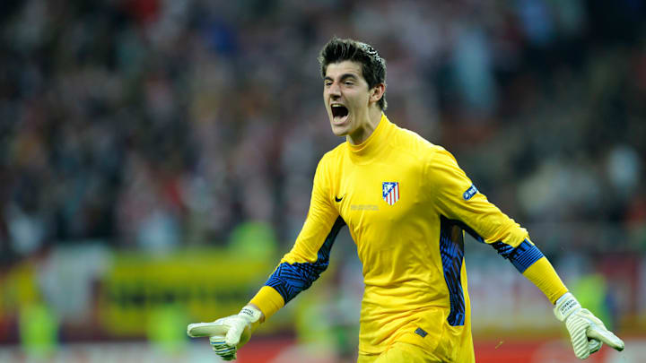 Atletico Madrid's Belgian goalkeeper Thi